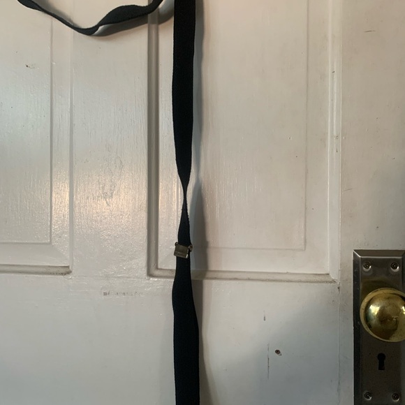 Black suspenders with leather straps - Picture 2 of 3